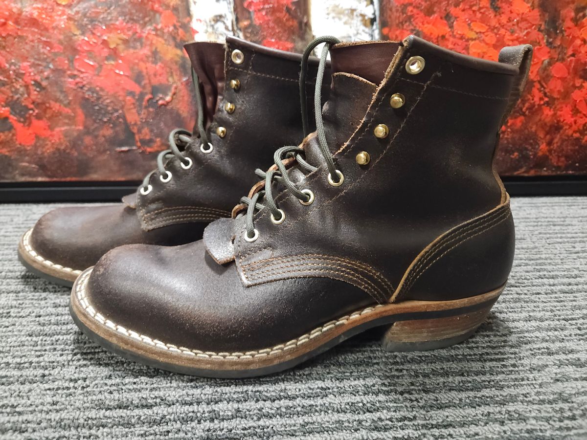 Photo by TheSaganite on April 6, 2024 of the Nicks Robert in Horween Brown Waxed Flesh.