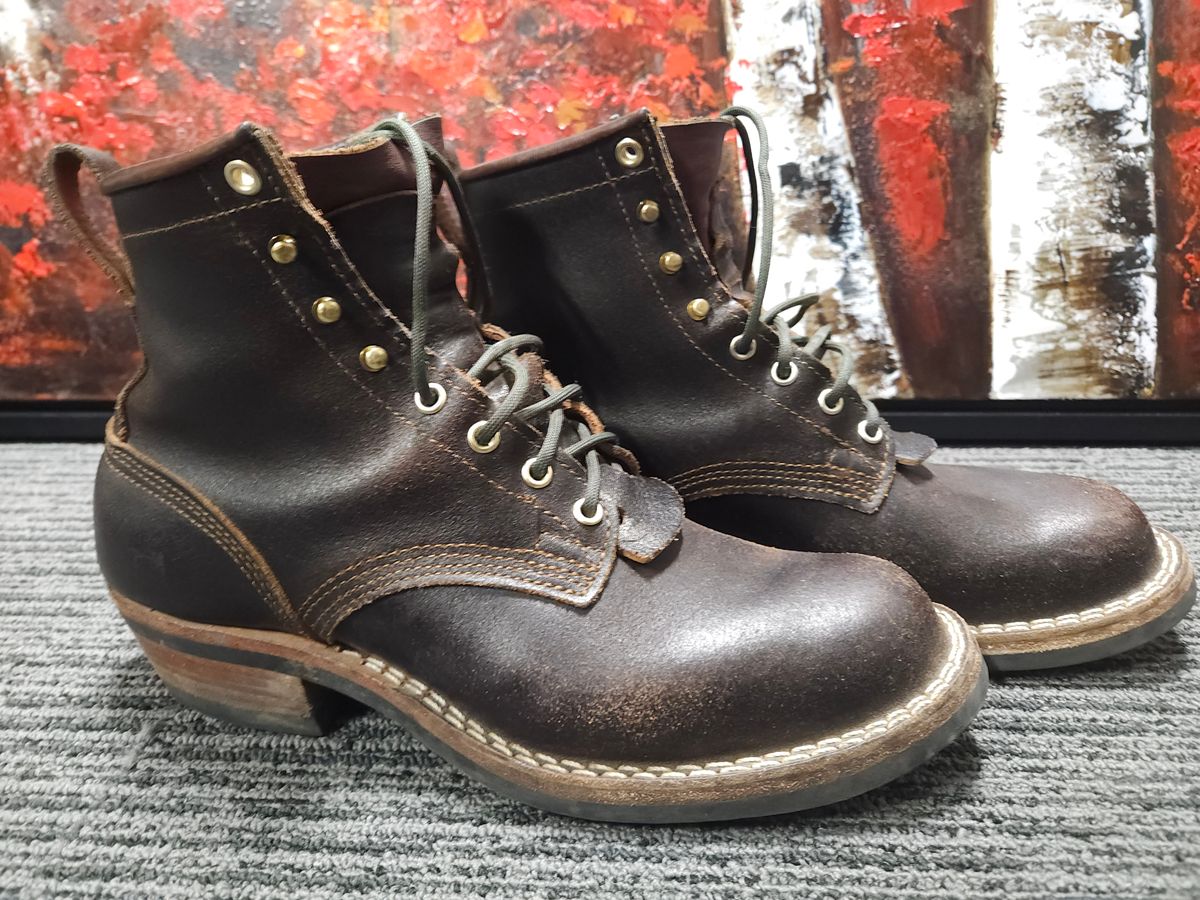 Photo by TheSaganite on April 6, 2024 of the Nicks Robert in Horween Brown Waxed Flesh.