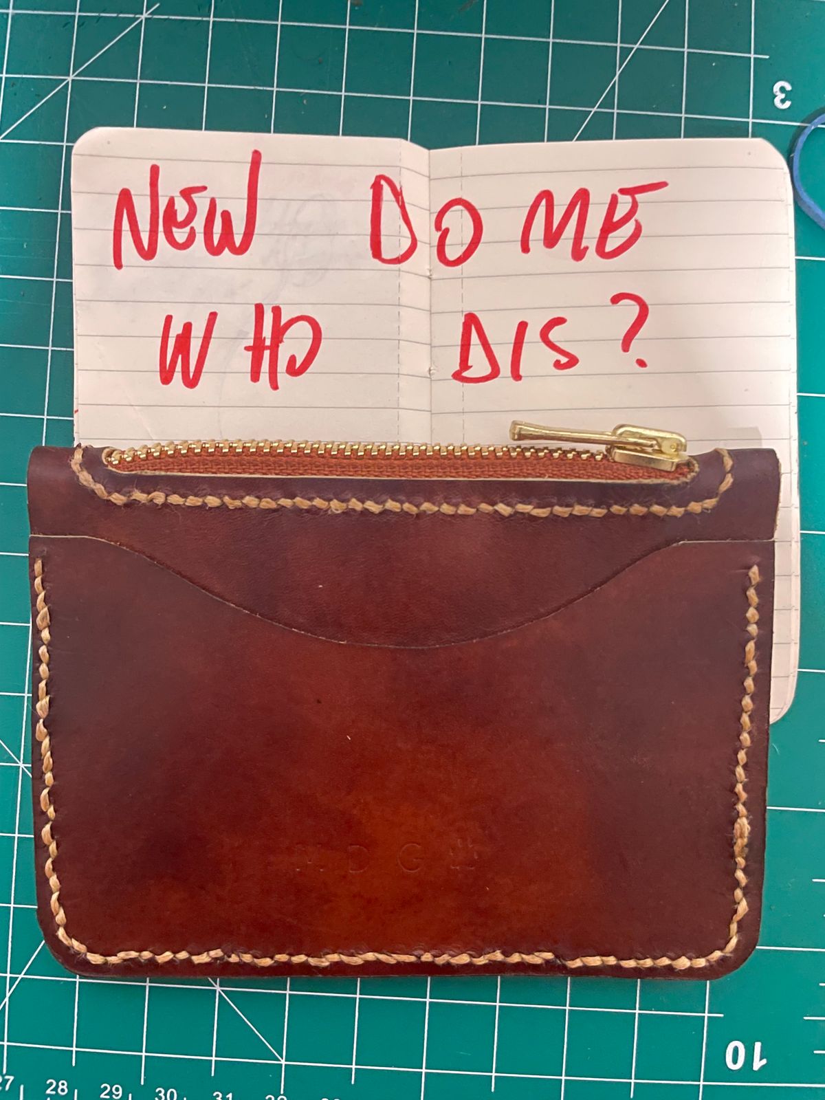 Photo by solidsalami117 on October 5, 2025 of the Self-Made Zip Wallet in “Bracklen” Ilcea Museum Calf.