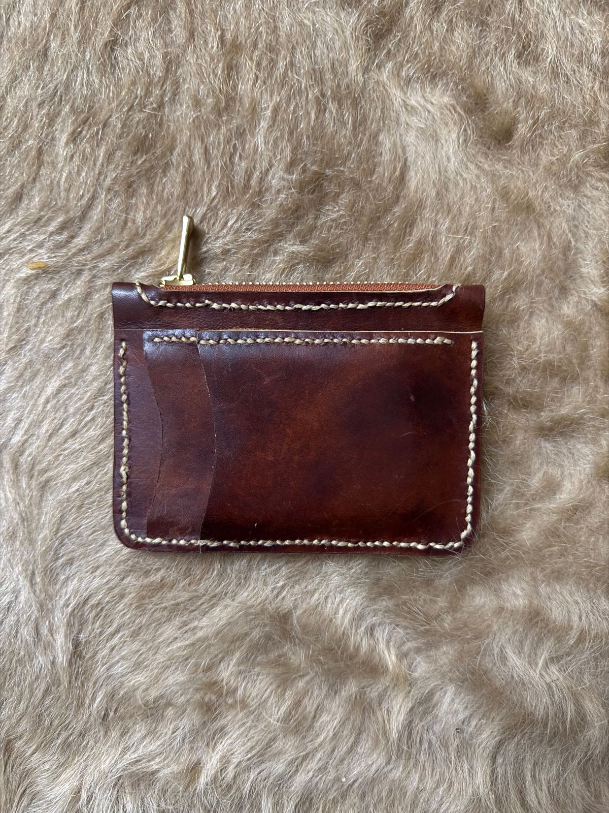 Photo by solidsalami117 on November 4, 2025 of the Self-Made Zip Wallet in “Bracklen” Ilcea Museum Calf.