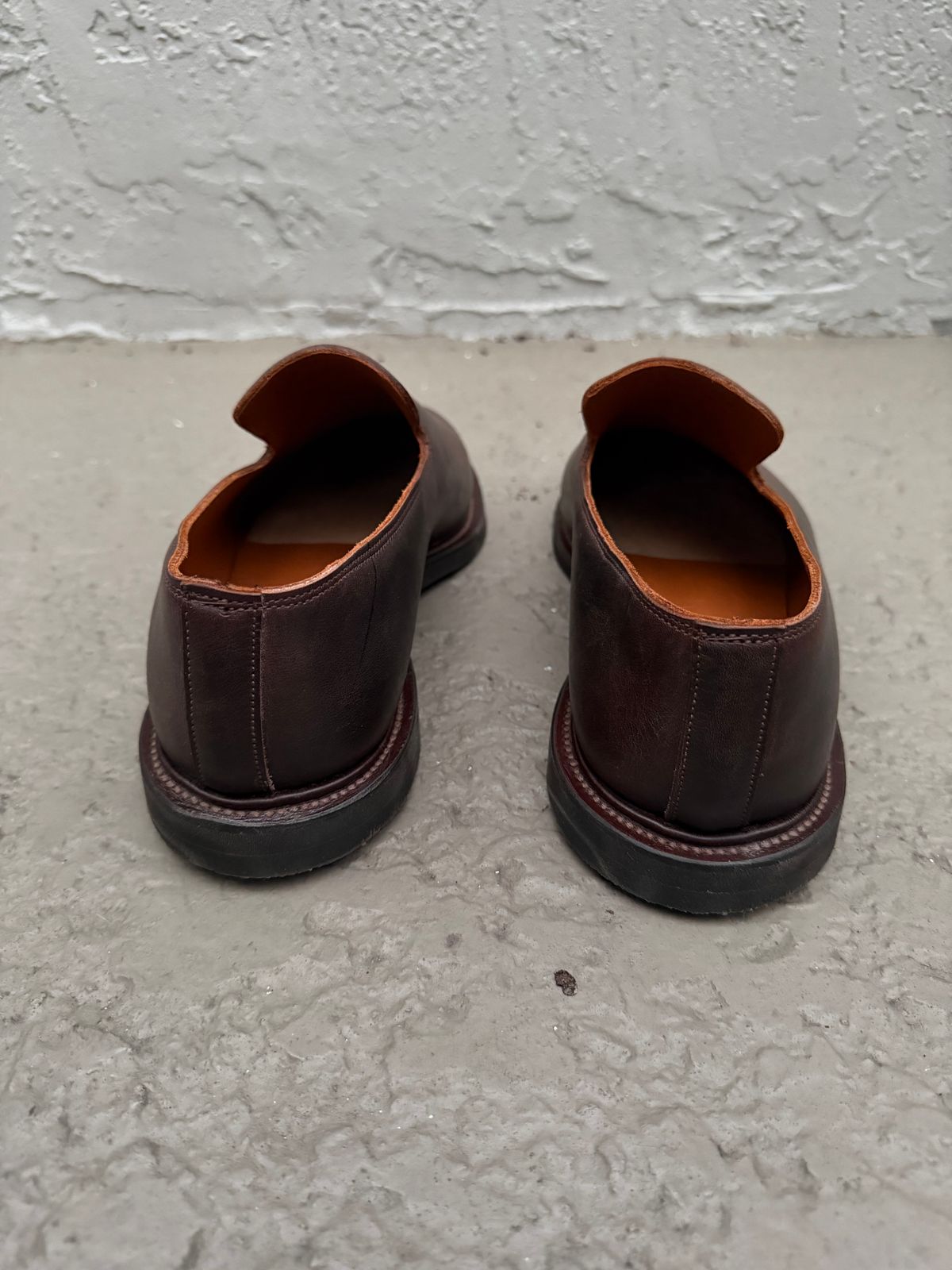 Photo by solidsalami117 on November 1, 2025 of the Viberg Slipper in C.F. Stead Whiskey Phoenix.