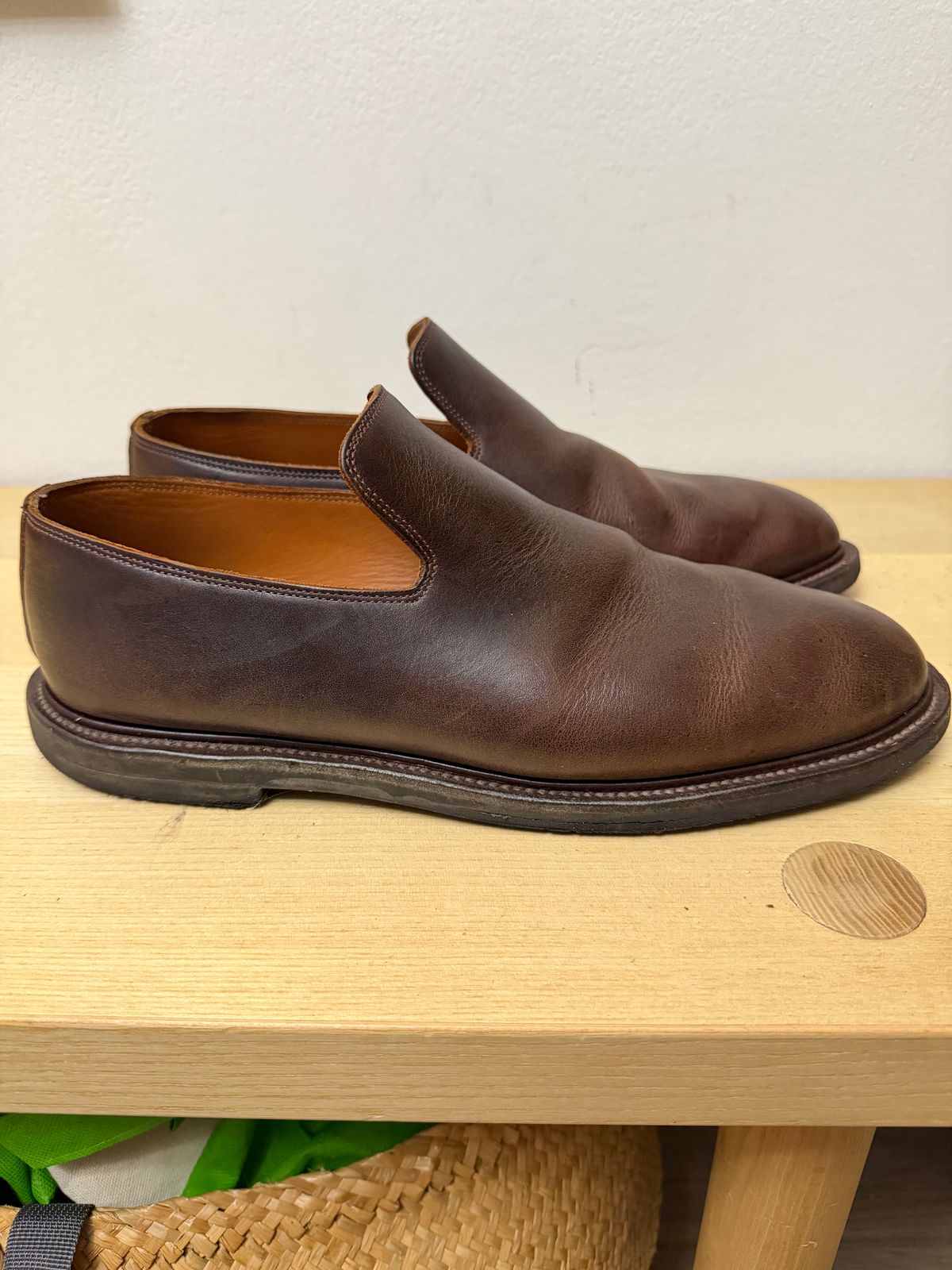 Photo by solidsalami117 on December 6, 2025 of the Viberg Slipper in C.F. Stead Whiskey Phoenix.