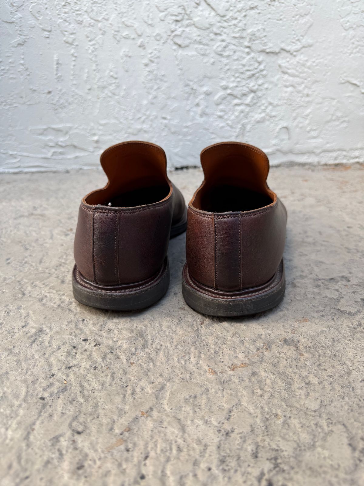 Photo by solidsalami117 on January 5, 2026 of the Viberg Slipper in C.F. Stead Whiskey Phoenix.