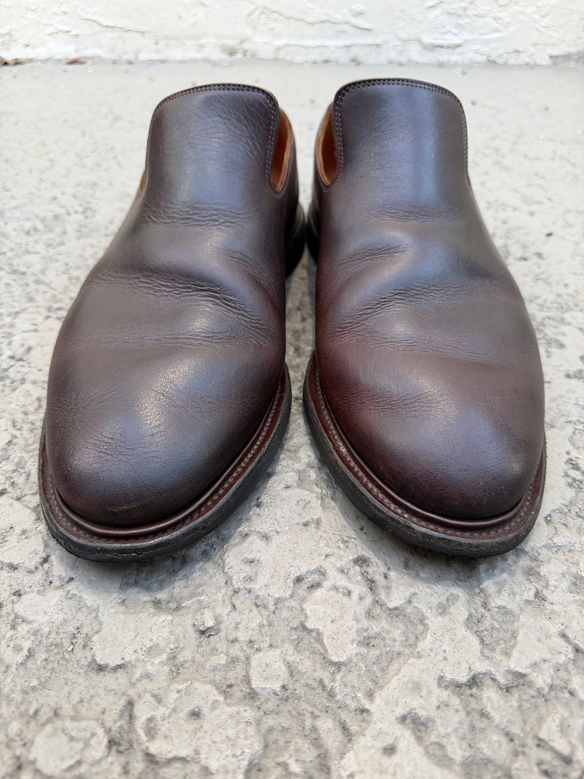 Photo by solidsalami117 on April 5, 2026 of the Viberg Slipper in C.F. Stead Whiskey Phoenix.