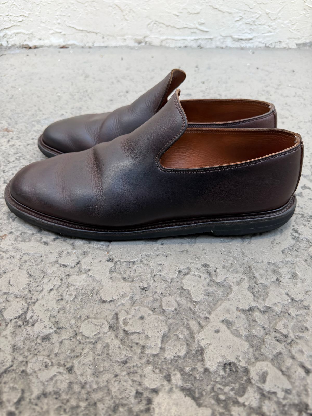 Photo by solidsalami117 on April 5, 2026 of the Viberg Slipper in C.F. Stead Whiskey Phoenix.