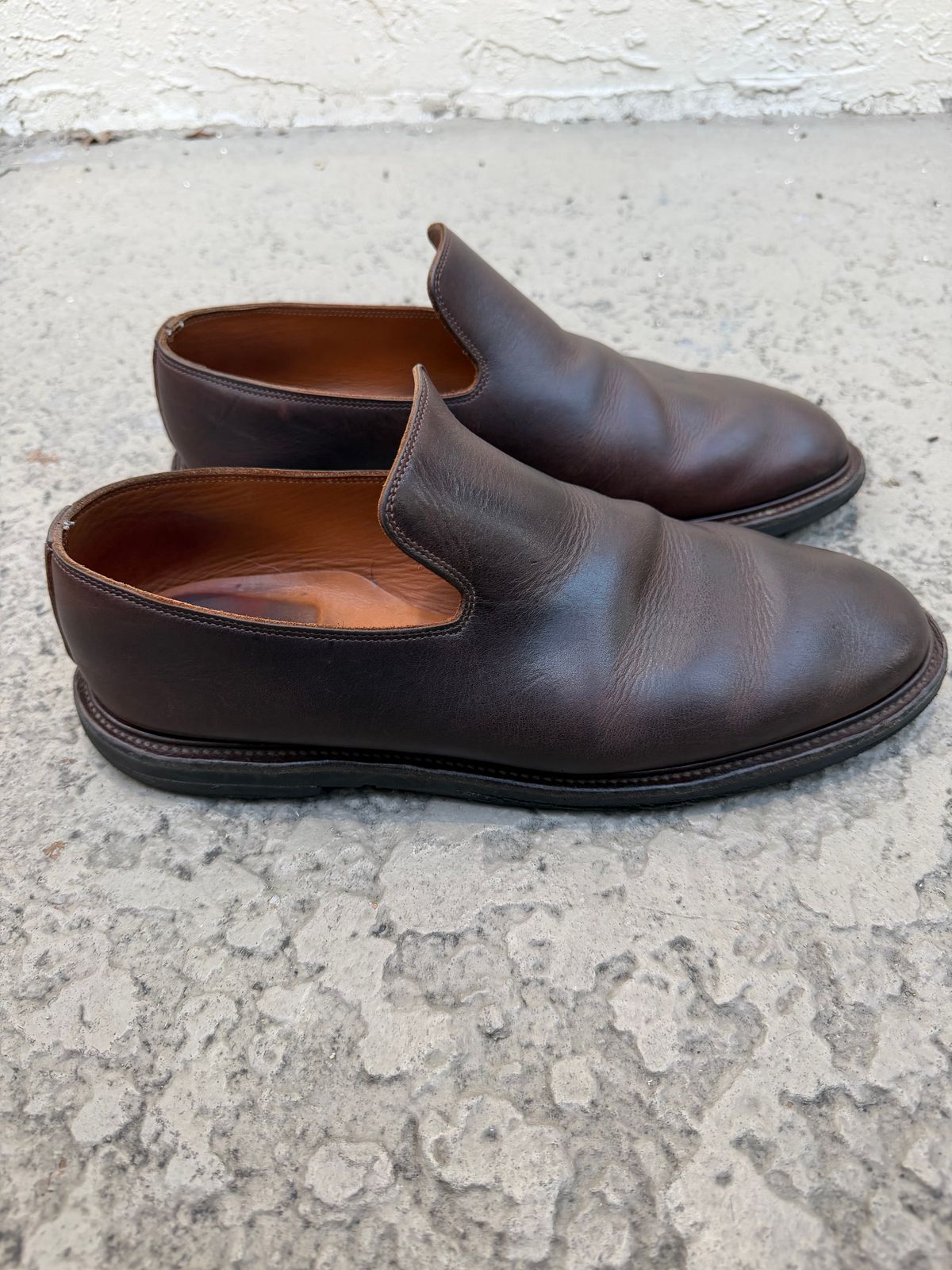 Photo by solidsalami117 on April 5, 2026 of the Viberg Slipper in C.F. Stead Whiskey Phoenix.