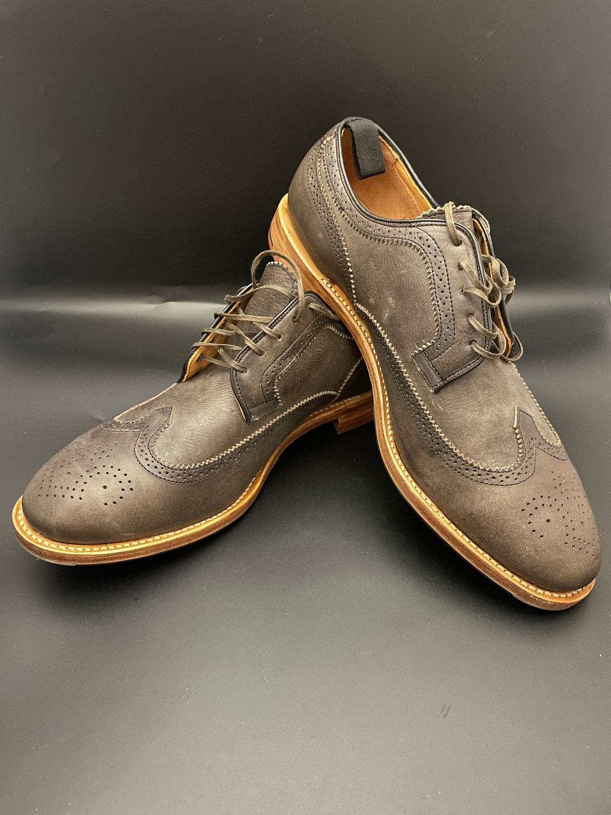 Photo by solidsalami117 on October 8, 2024 of the Viberg Brogue Shoe in Dust Calf.