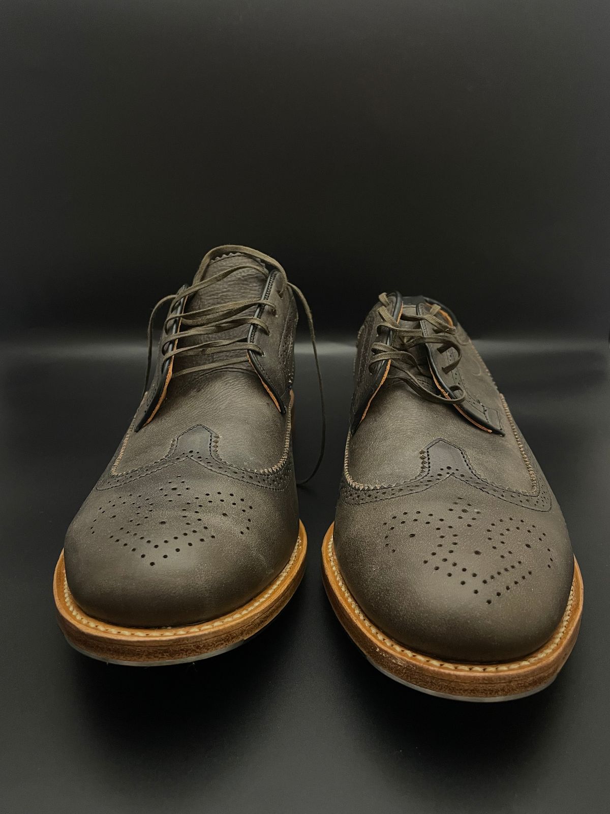 Photo by solidsalami117 on October 8, 2024 of the Viberg Brogue Shoe in Dust Calf.