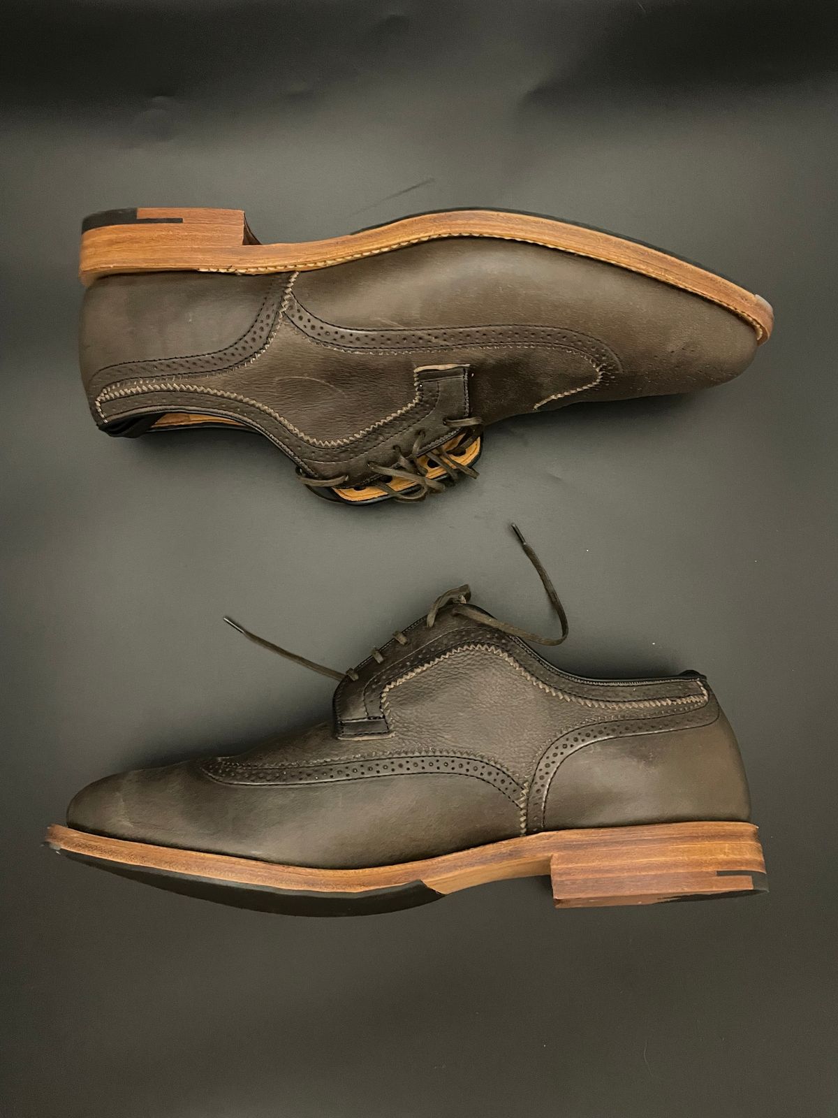 Photo by solidsalami117 on October 8, 2024 of the Viberg Brogue Shoe in Dust Calf.