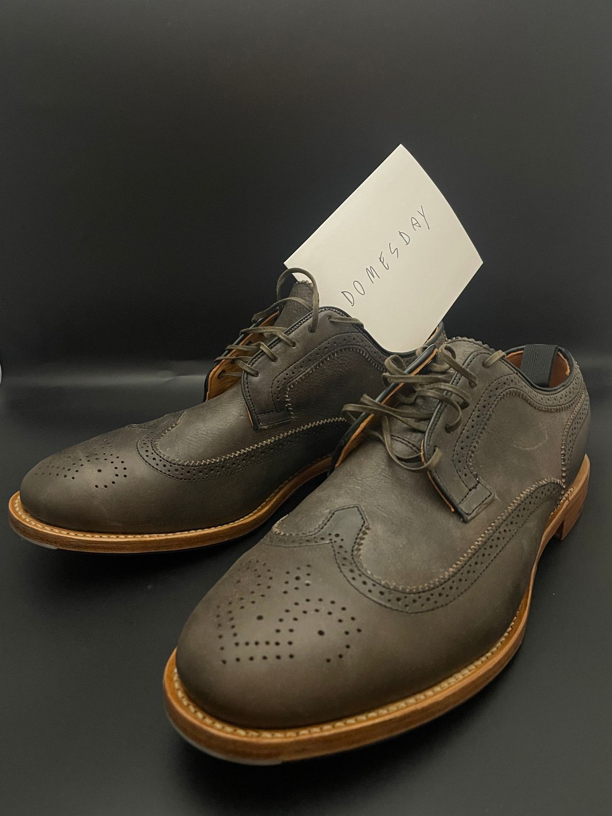 Photo by solidsalami117 on October 8, 2024 of the Viberg Brogue Shoe in Dust Calf.