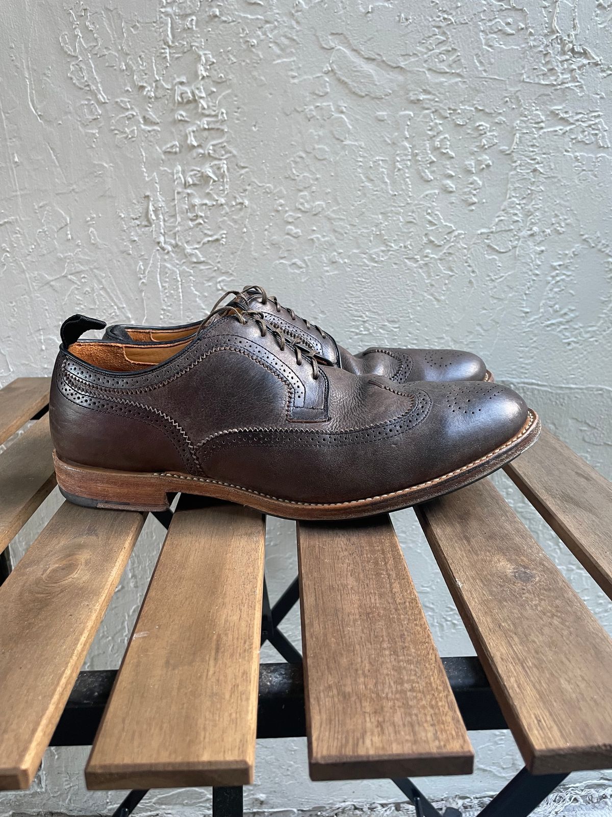 Photo by solidsalami117 on November 5, 2024 of the Viberg Brogue Shoe in Dust Calf.