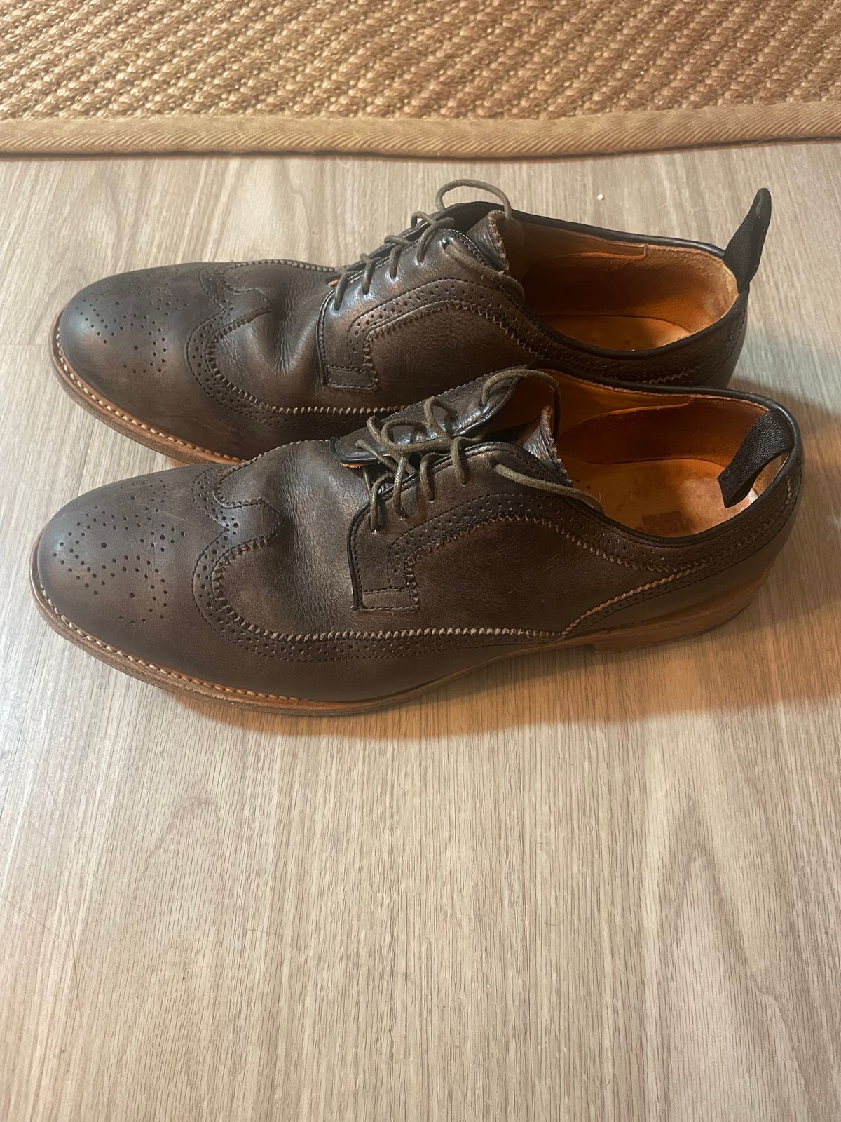 Photo by solidsalami117 on December 6, 2024 of the Viberg Brogue Shoe in Dust Calf.