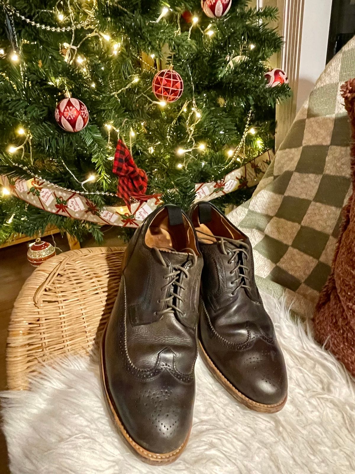Photo by solidsalami117 on January 6, 2025 of the Viberg Brogue Shoe in Dust Calf.