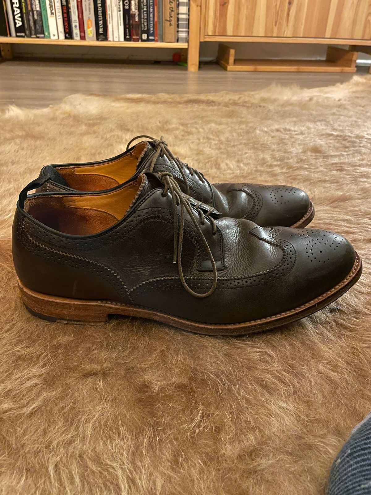 Photo by solidsalami117 on February 6, 2025 of the Viberg Brogue Shoe in Dust Calf.
