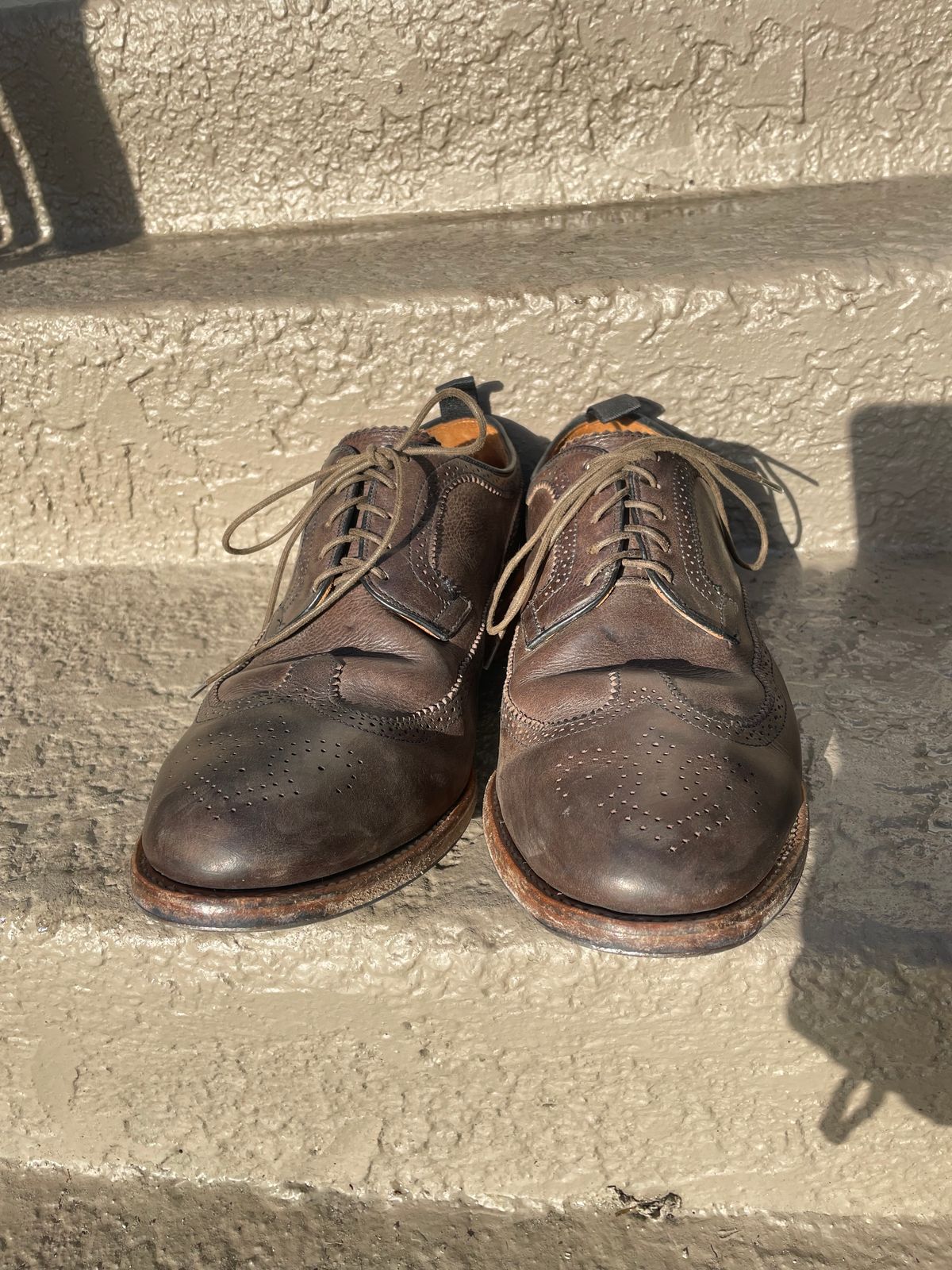 Photo by solidsalami117 on March 5, 2025 of the Viberg Brogue Shoe in Dust Calf.