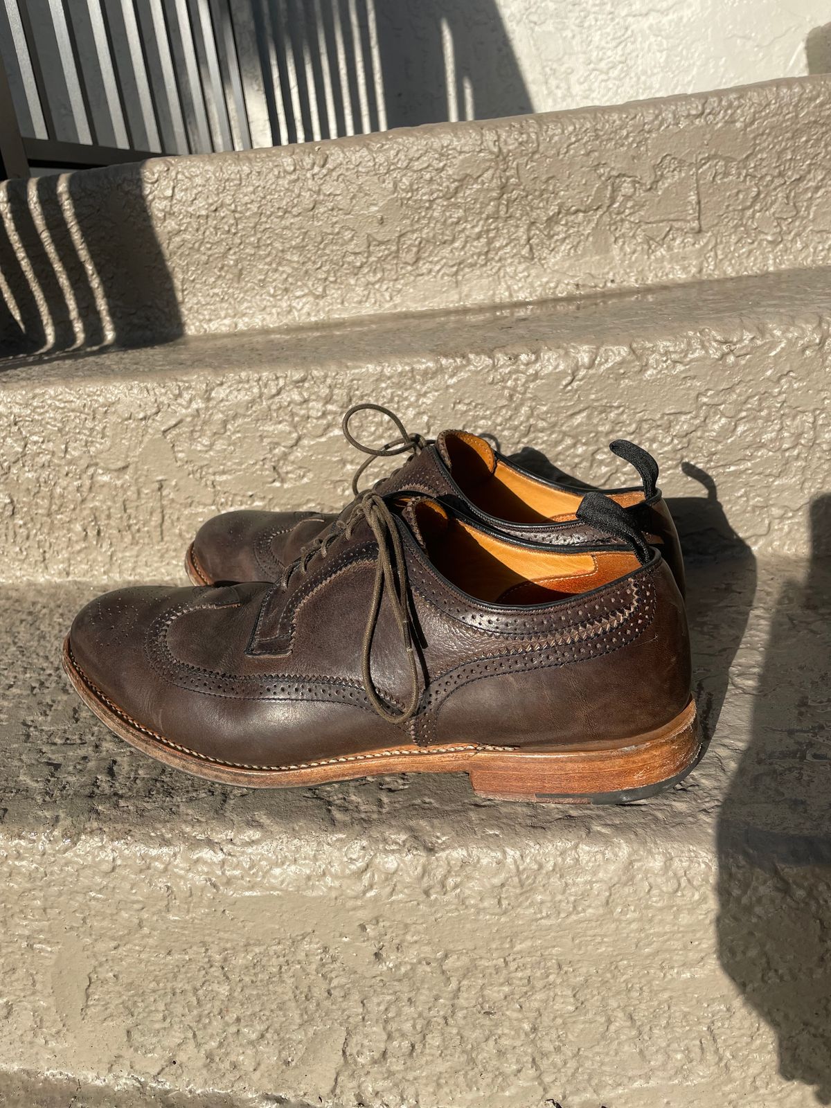 Photo by solidsalami117 on March 5, 2025 of the Viberg Brogue Shoe in Dust Calf.