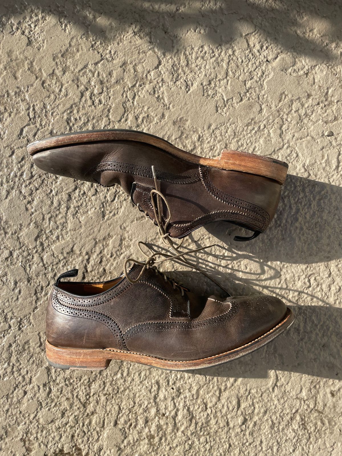 Photo by solidsalami117 on March 5, 2025 of the Viberg Brogue Shoe in Dust Calf.