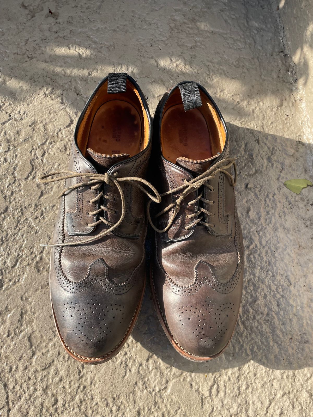 Photo by solidsalami117 on March 5, 2025 of the Viberg Brogue Shoe in Dust Calf.