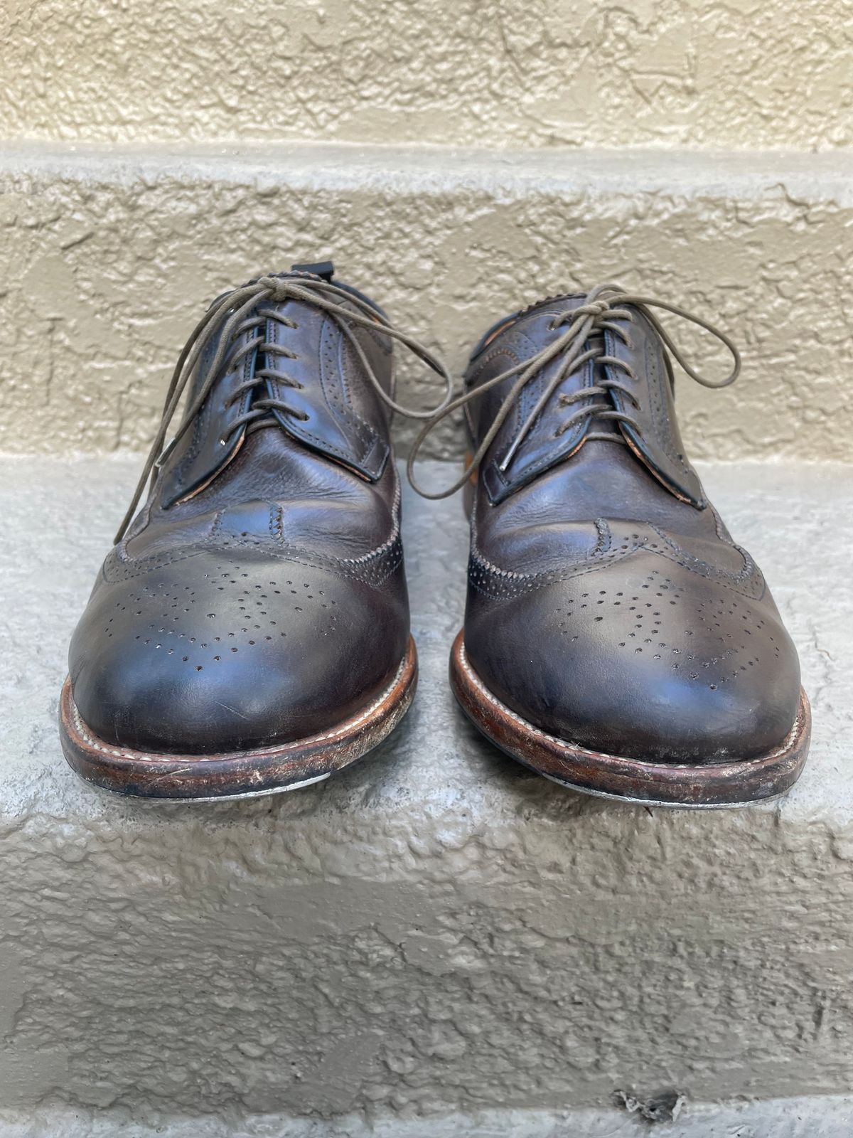Photo by solidsalami117 on April 5, 2025 of the Viberg Brogue Shoe in Dust Calf.