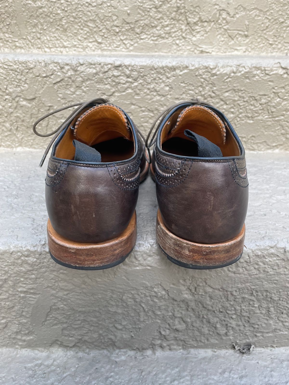 Photo by solidsalami117 on April 5, 2025 of the Viberg Brogue Shoe in Dust Calf.