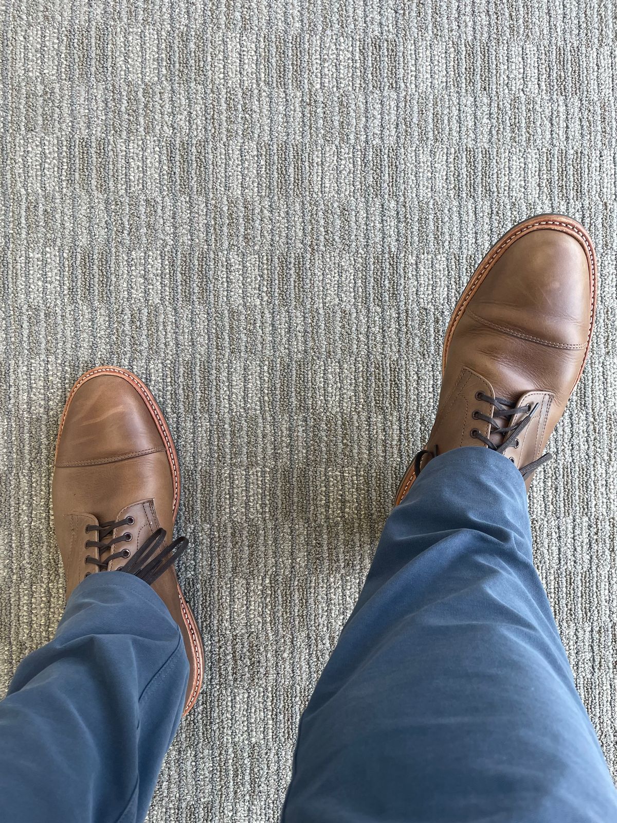 Photo by solidsalami117 on September 9, 2022 of the Oak Street Bootmakers Lakeshore Boot in Horween Natural Chromexcel.