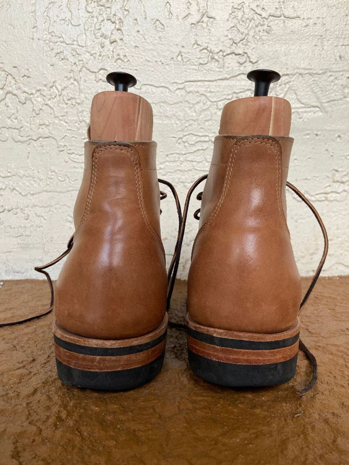 Photo by solidsalami117 on November 1, 2021 of the Truman Service Boot in Maryam Fango Horsebutt.