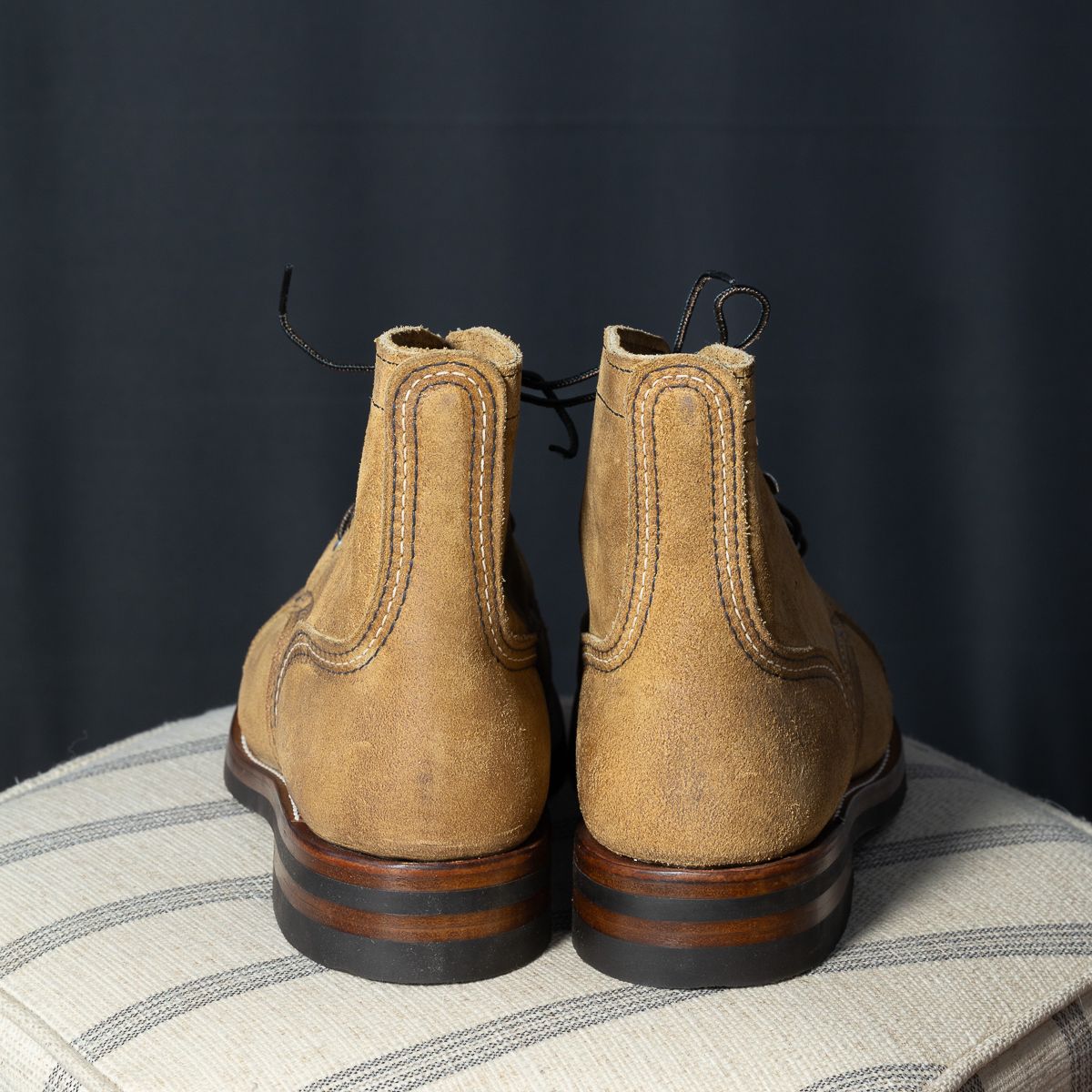Photo by onelastboot on October 1, 2023 of the Red Wing Iron Ranger in S.B. Foot Hawthorne Muleskinner.