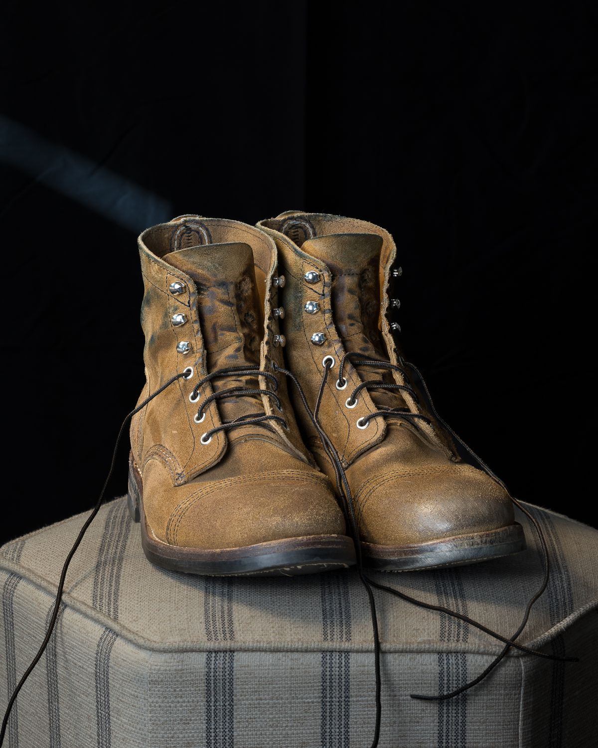 Photo by onelastboot on November 1, 2023 of the Red Wing Iron Ranger in S.B. Foot Hawthorne Muleskinner.