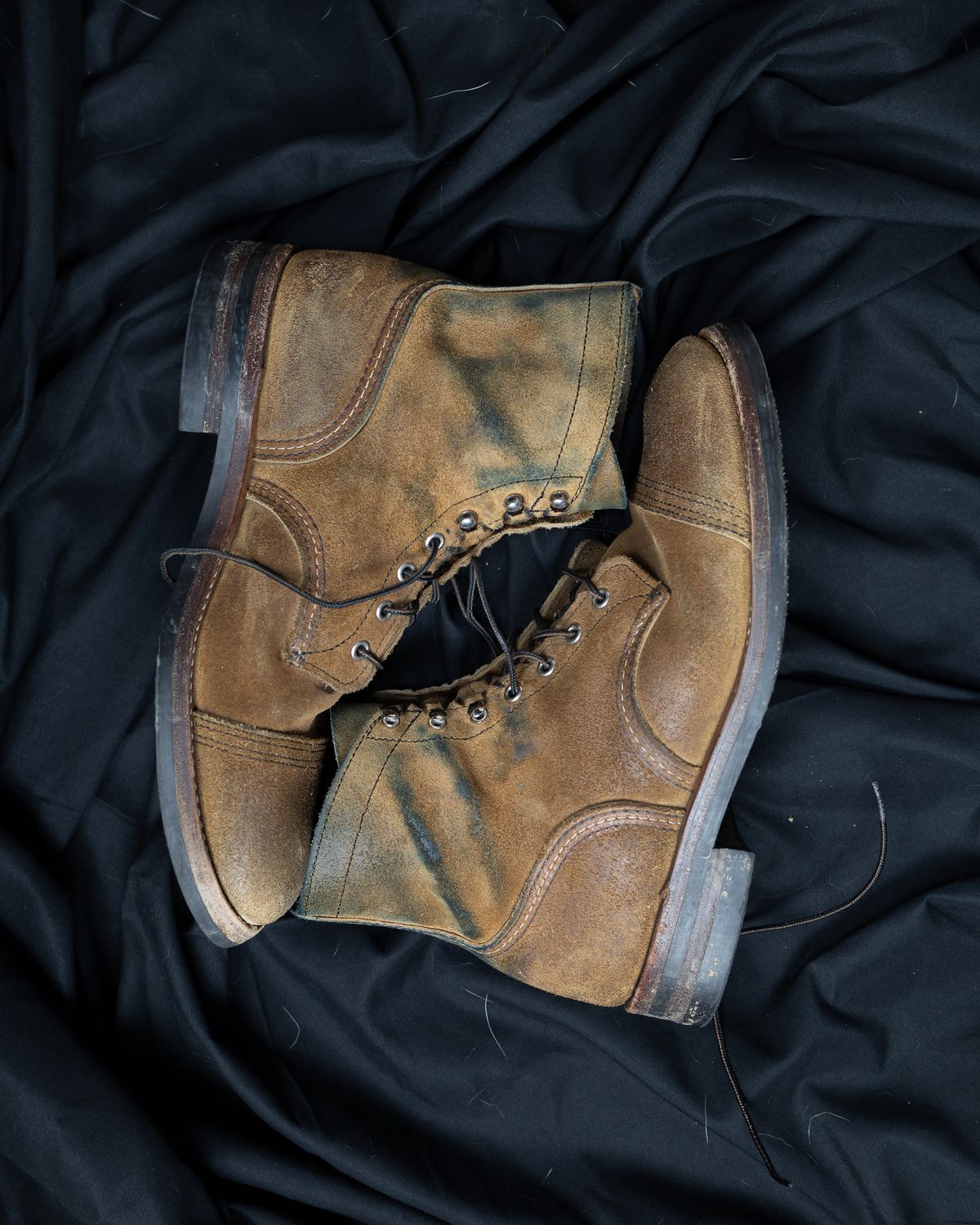 Photo by onelastboot on December 1, 2023 of the Red Wing Iron Ranger in S.B. Foot Hawthorne Muleskinner.