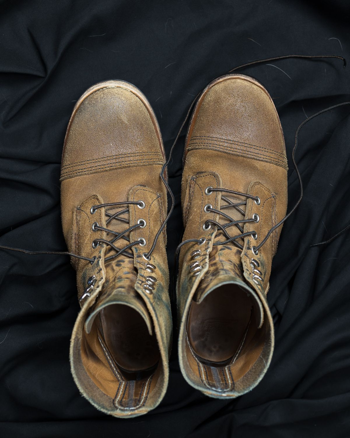 Photo by onelastboot on December 1, 2023 of the Red Wing Iron Ranger in S.B. Foot Hawthorne Muleskinner.