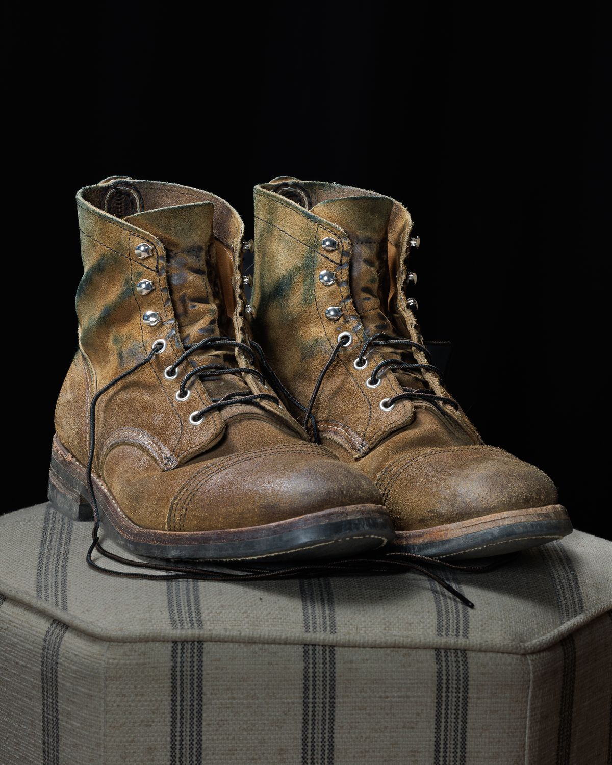 Photo by onelastboot on February 5, 2024 of the Red Wing Iron Ranger in S.B. Foot Hawthorne Muleskinner.