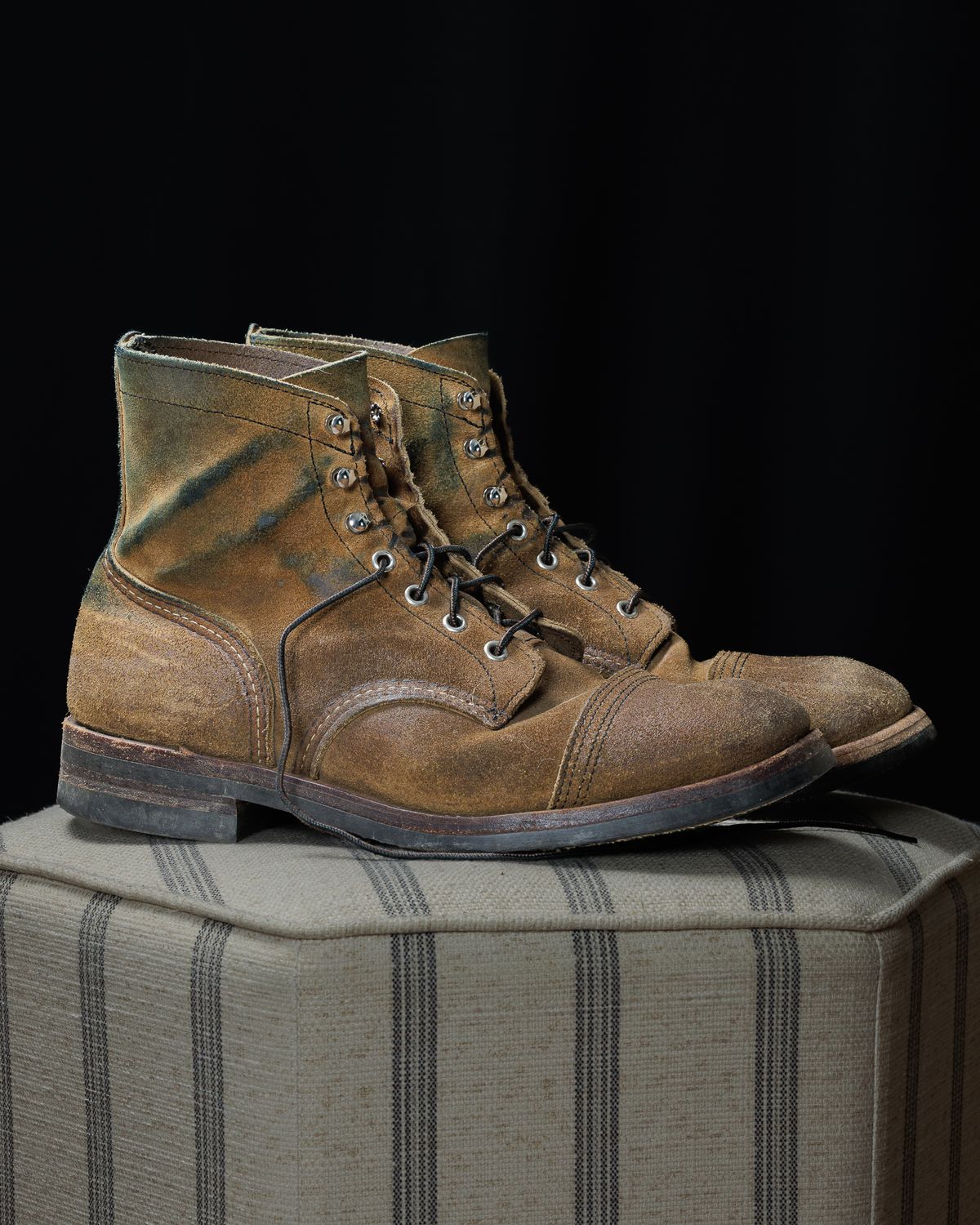 Photo by onelastboot on February 5, 2024 of the Red Wing Iron Ranger in S.B. Foot Hawthorne Muleskinner.