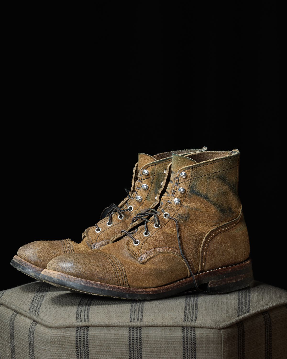 Photo by onelastboot on March 1, 2024 of the Red Wing Iron Ranger in S.B. Foot Hawthorne Muleskinner.