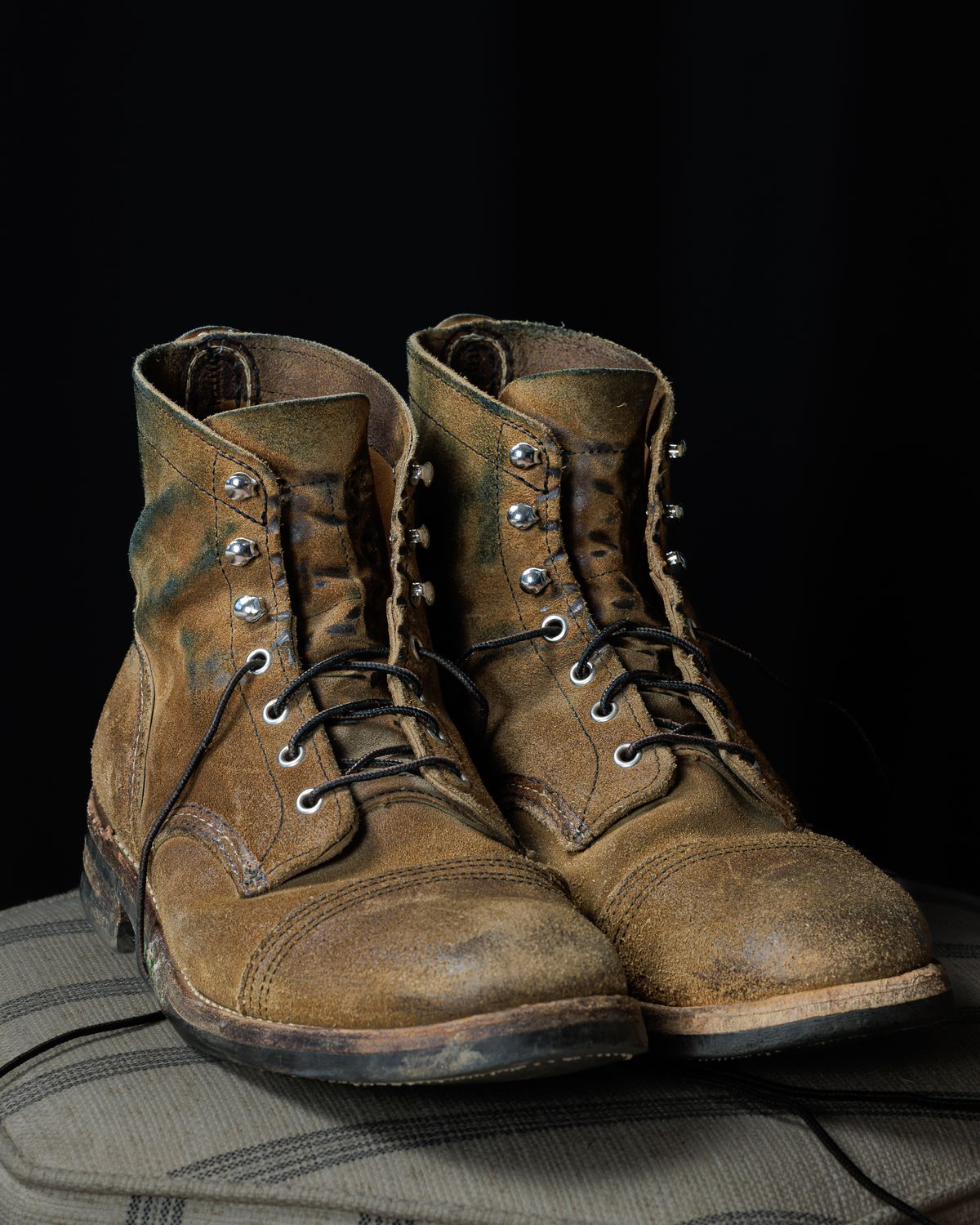 Photo by onelastboot on April 1, 2024 of the Red Wing Iron Ranger in S.B. Foot Hawthorne Muleskinner.