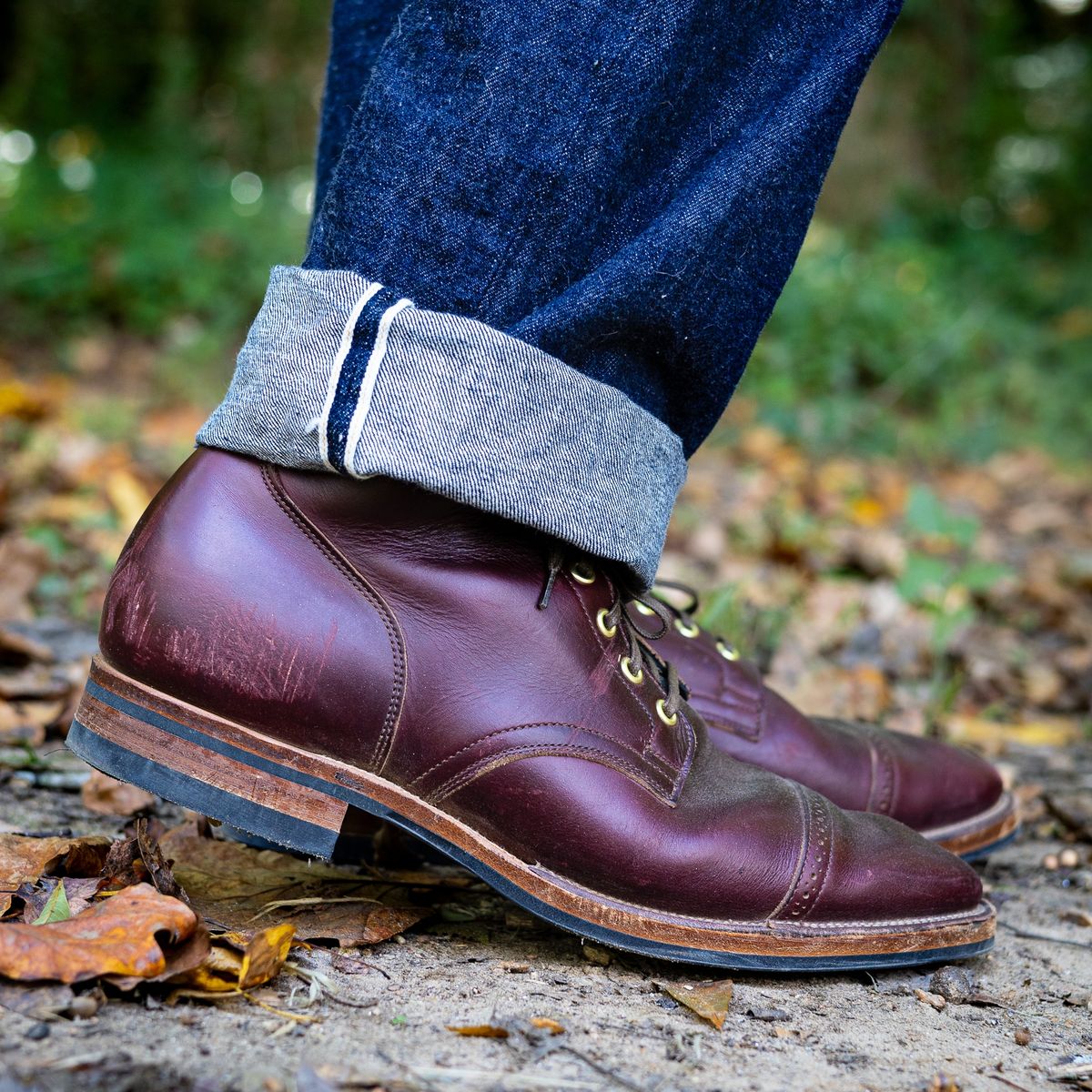 Photo by onelastboot on October 9, 2022 of the Viberg Service Boot in Horween Color 8 Chromexcel.