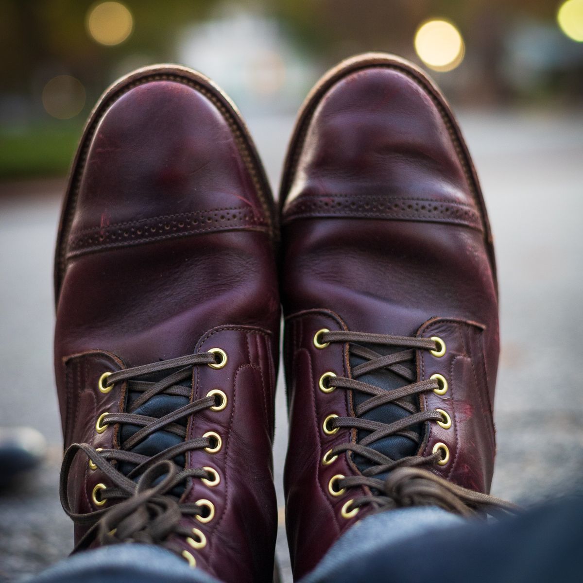Photo by onelastboot on October 16, 2022 of the Viberg Service Boot in Horween Color 8 Chromexcel.