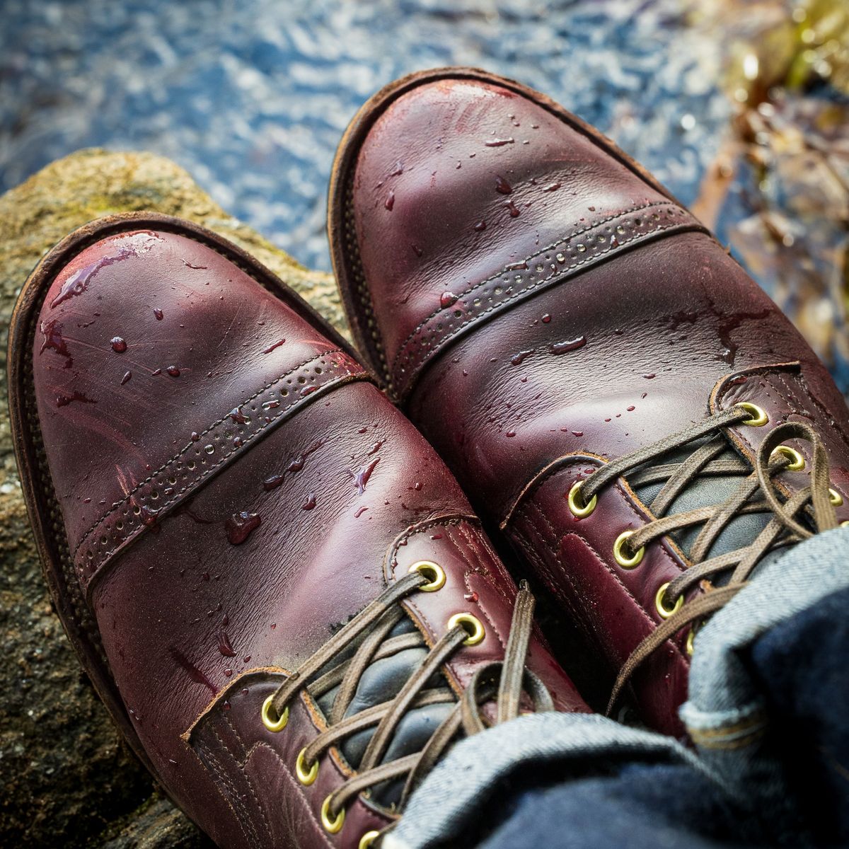 Photo by onelastboot on October 17, 2022 of the Viberg Service Boot in Horween Color 8 Chromexcel.