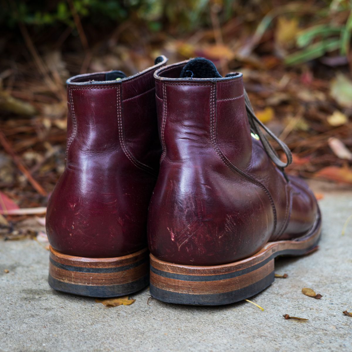 Photo by onelastboot on November 1, 2022 of the Viberg Service Boot in Horween Color 8 Chromexcel.