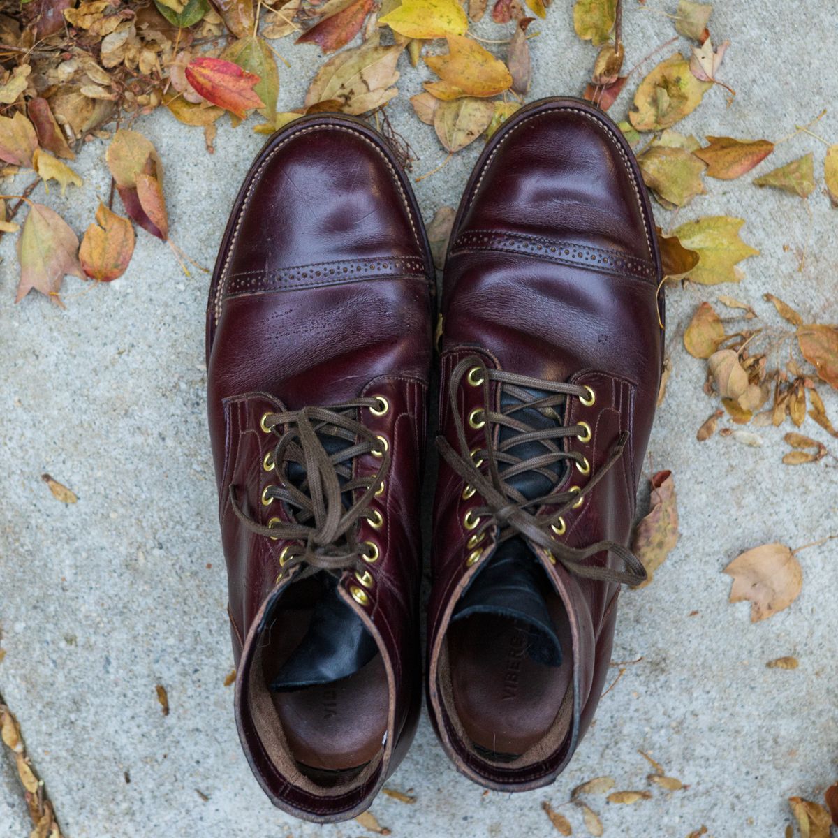 Photo by onelastboot on November 1, 2022 of the Viberg Service Boot in Horween Color 8 Chromexcel.