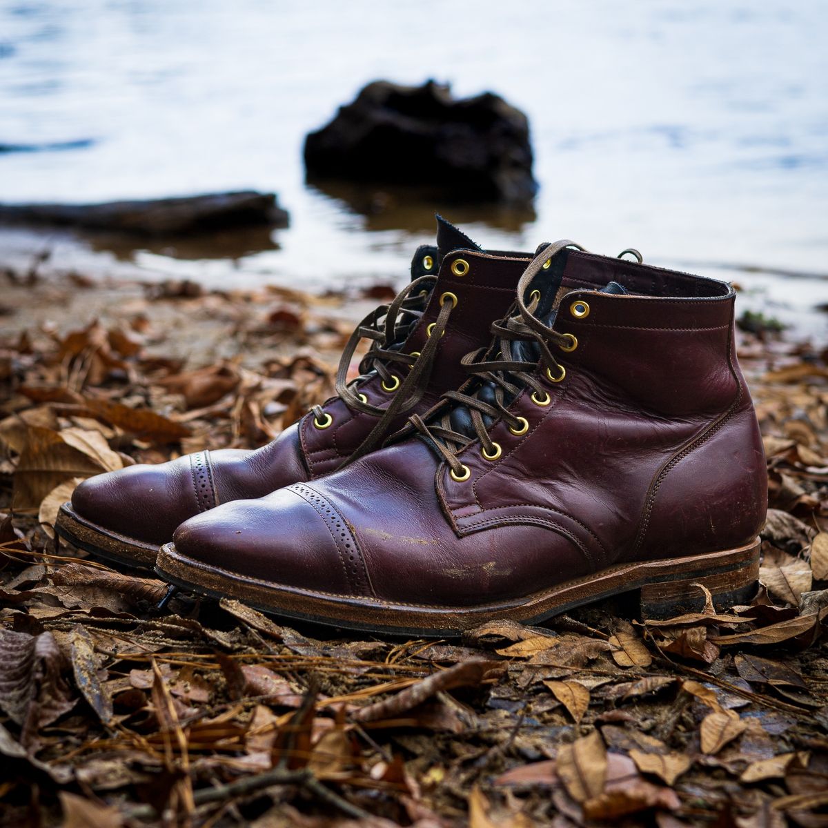 Photo by onelastboot on November 8, 2022 of the Viberg Service Boot in Horween Color 8 Chromexcel.