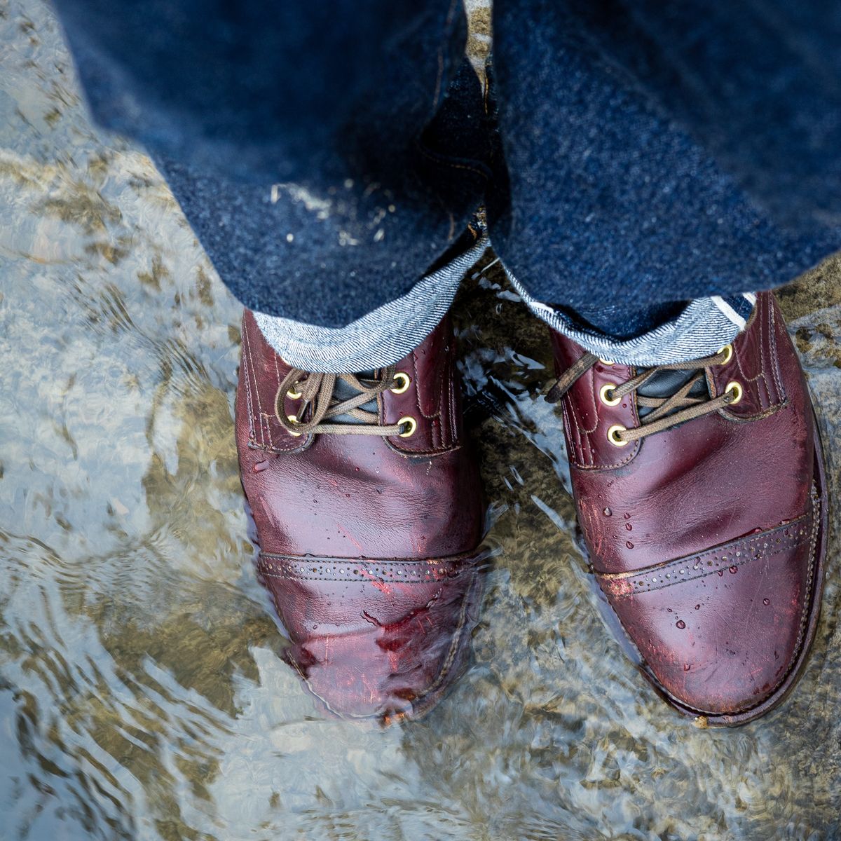 Photo by onelastboot on January 18, 2023 of the Viberg Service Boot in Horween Color 8 Chromexcel.