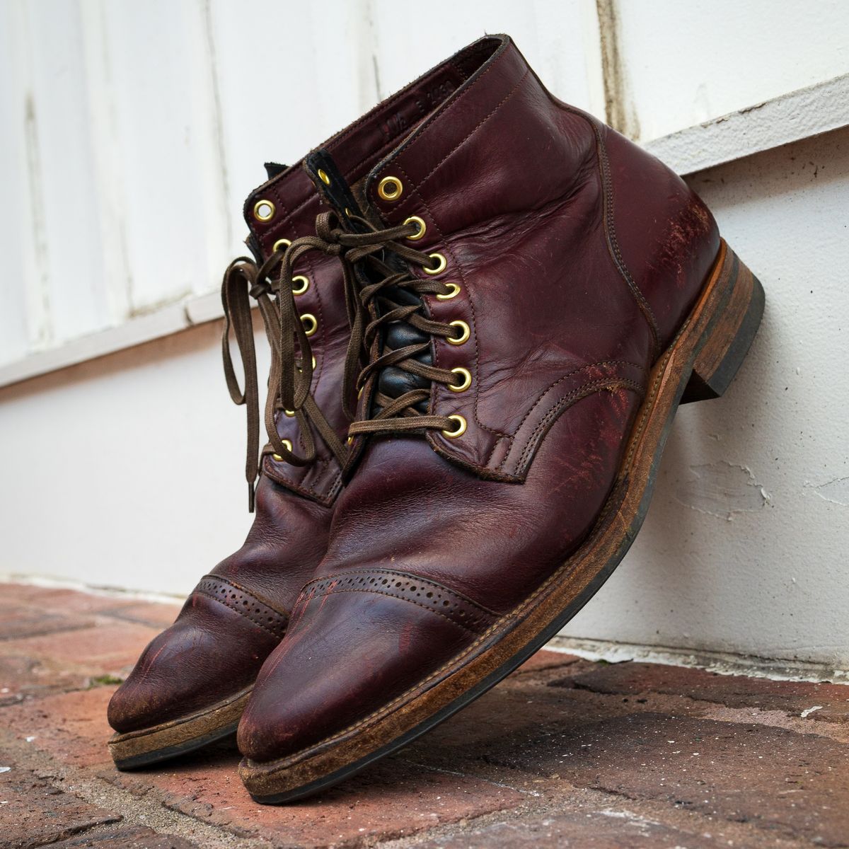 Photo by onelastboot on January 30, 2023 of the Viberg Service Boot in Horween Color 8 Chromexcel.