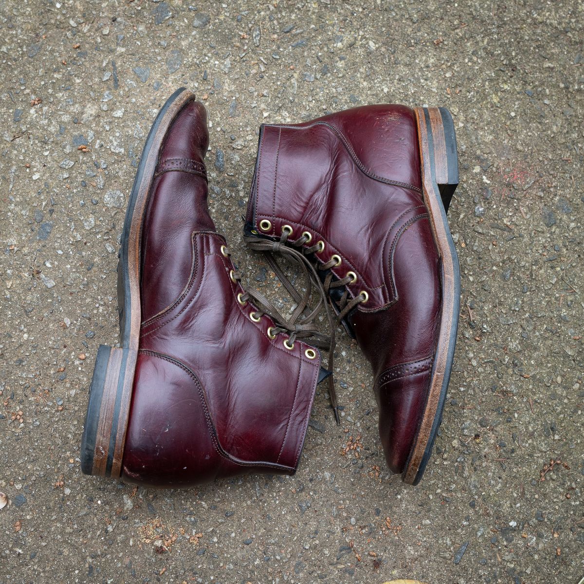 Photo by onelastboot on March 1, 2023 of the Viberg Service Boot in Horween Color 8 Chromexcel.