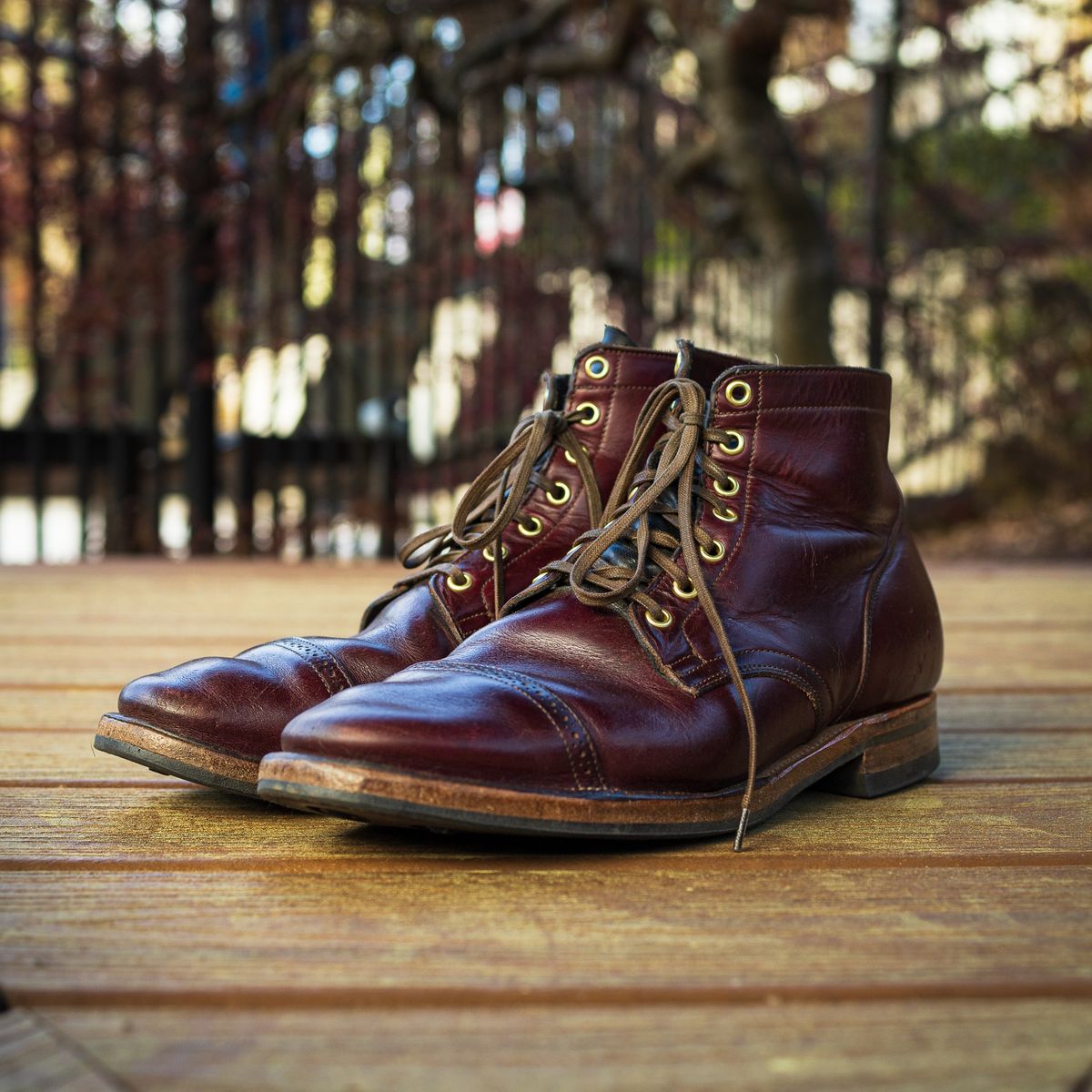 Photo by onelastboot on March 18, 2023 of the Viberg Service Boot in Horween Color 8 Chromexcel.
