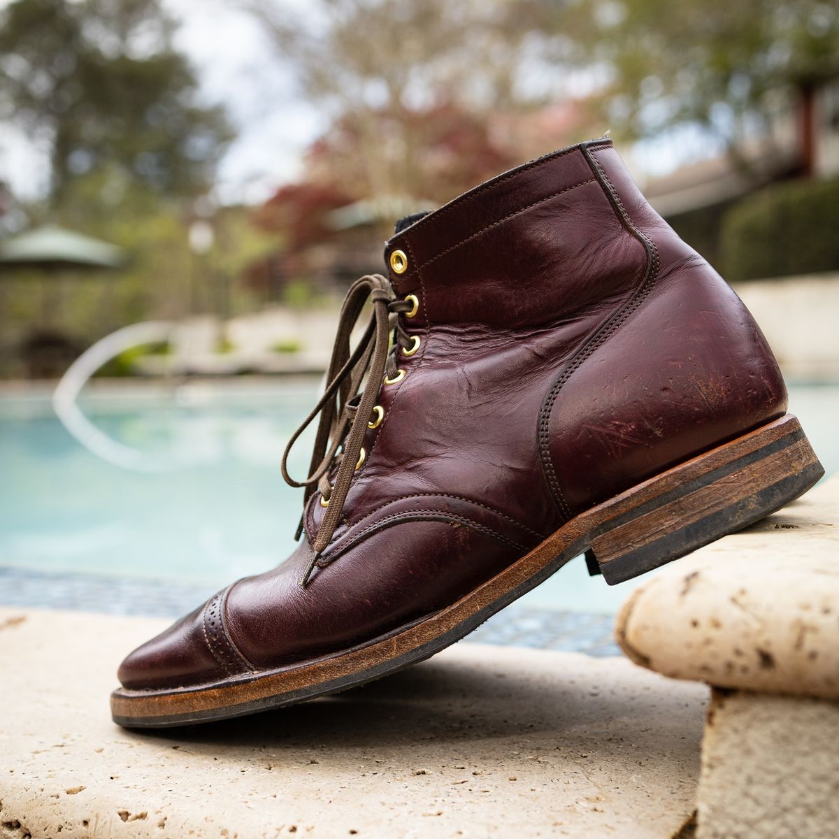 Photo by onelastboot on March 28, 2023 of the Viberg Service Boot in Horween Color 8 Chromexcel.