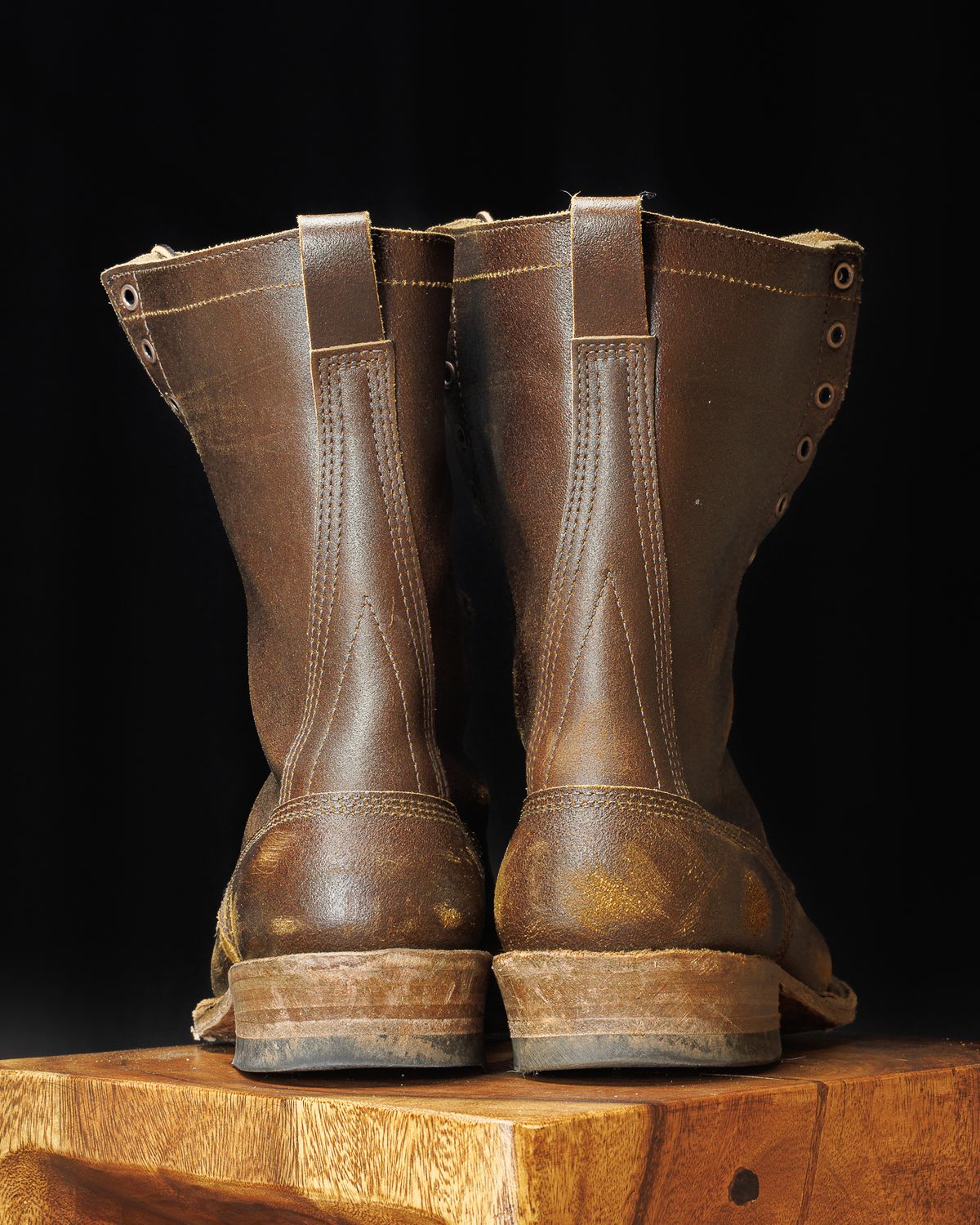 Photo by onelastboot on February 5, 2025 of the White's Bounty Hunter in Horween Cinnamon Waxed Flesh.