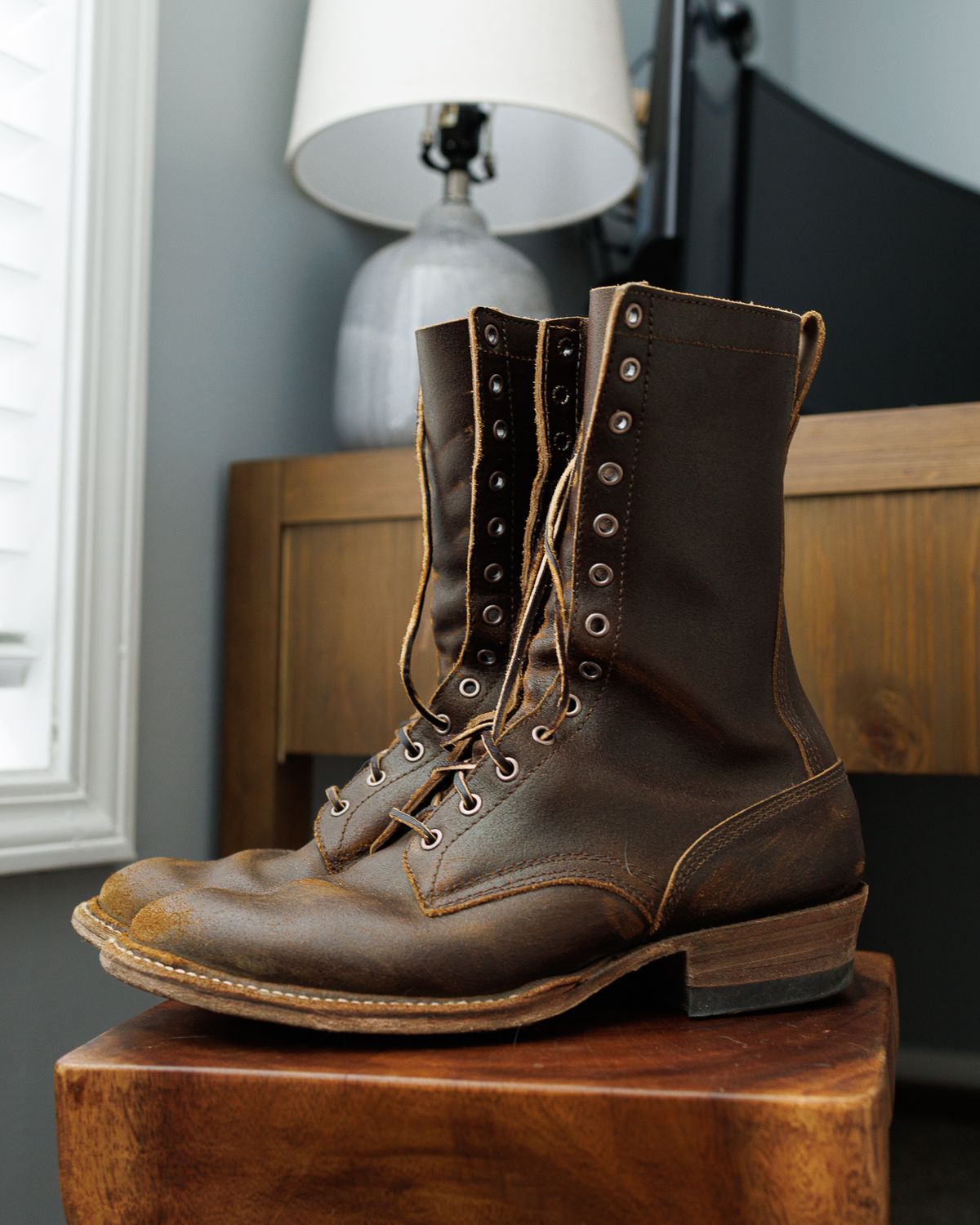 Photo by onelastboot on March 5, 2025 of the White's Bounty Hunter in Horween Cinnamon Waxed Flesh.