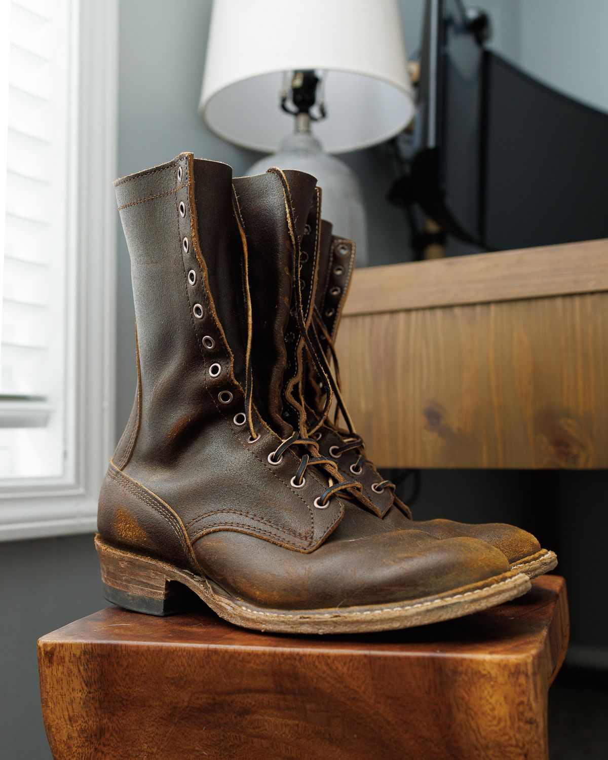 Photo by onelastboot on March 5, 2025 of the White's Bounty Hunter in Horween Cinnamon Waxed Flesh.