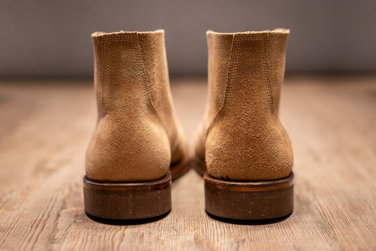 Photo by cconway816 on November 1, 2023 of the Oak Street Bootmakers Field Boot in Horween Natural Chromexcel Roughout.