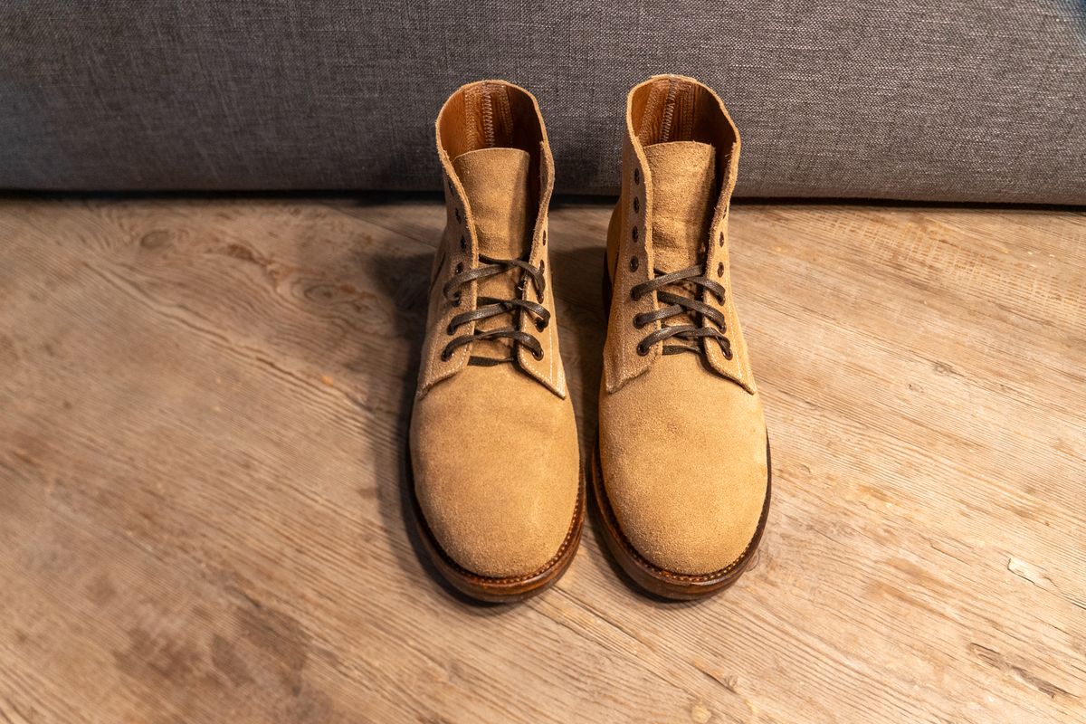 Photo by cconway816 on November 1, 2023 of the Oak Street Bootmakers Field Boot in Horween Natural Chromexcel Roughout.